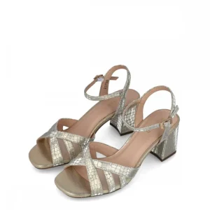 Calzaro Zapatos De Tac贸n | Sandalia 23708 Corona Australis Oro