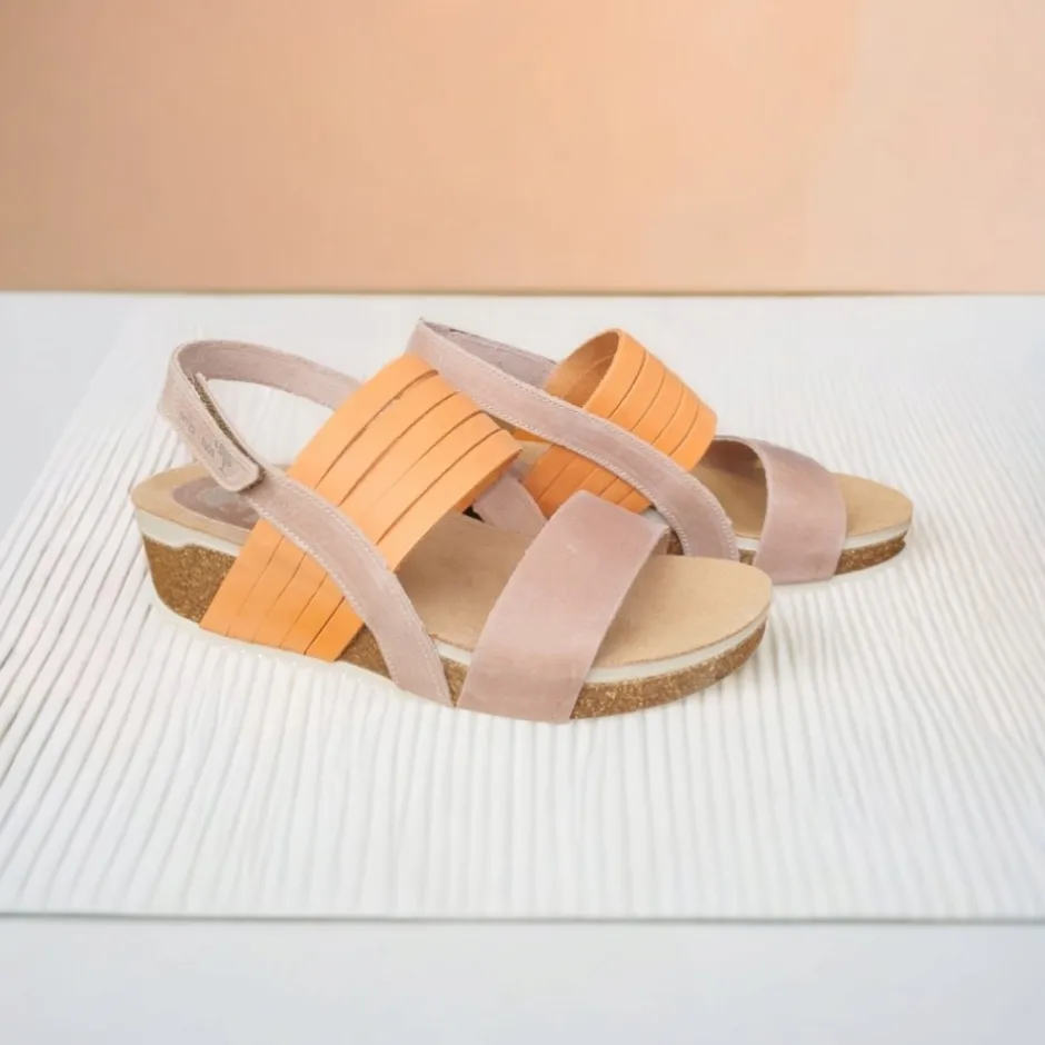 sandalia__en_naranja_y_be_5.webp Calzaro Sandalias Bios | Sandalia 5811 en Naranja y Beige.