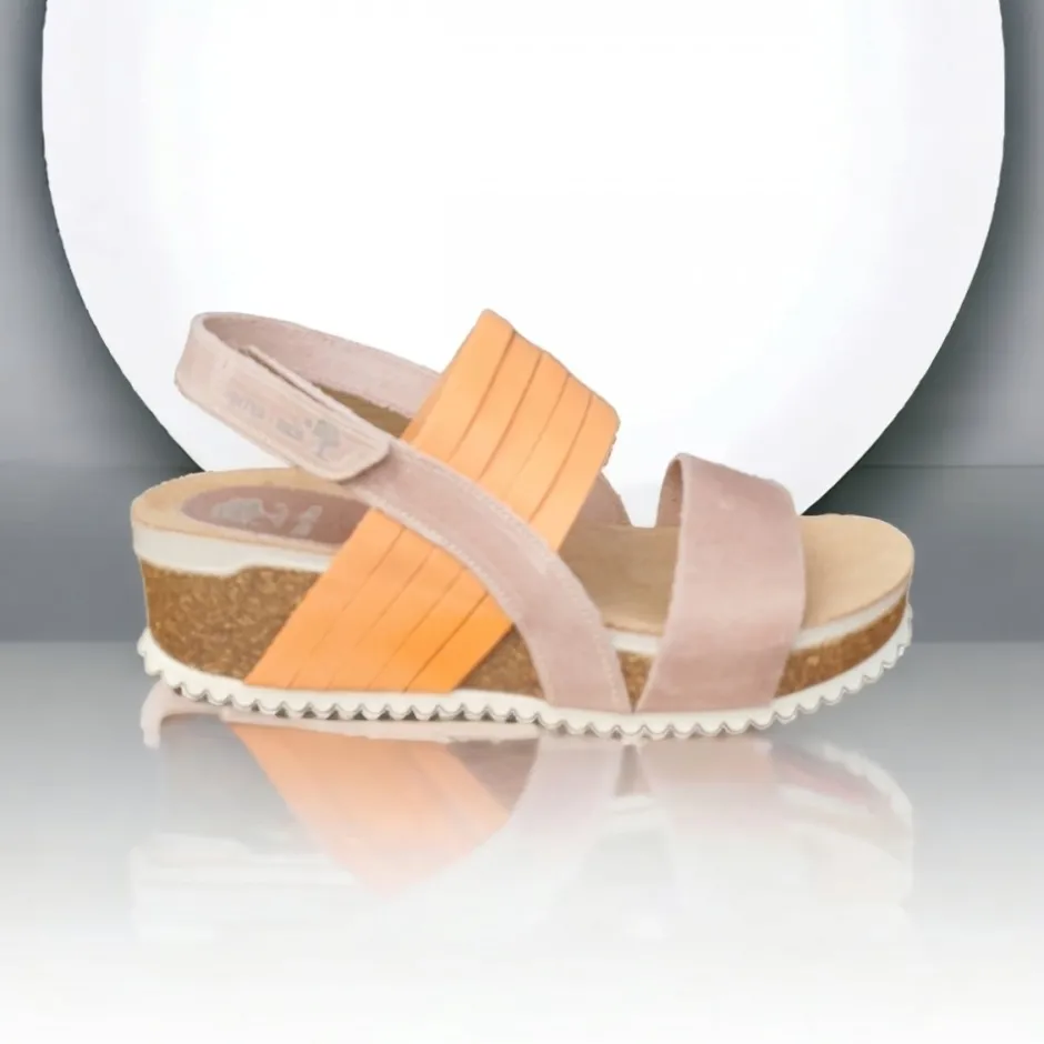 sandalia__en_naranja_y_be_7.webp Calzaro Sandalias Bios | Sandalia 5811 en Naranja y Beige.
