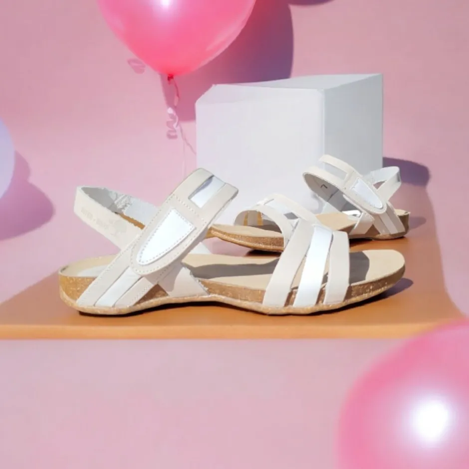 sandalia__gris_blanco_7.webp Calzaro Sandalias Bios | Sandalia 4470 Gris Blanco.