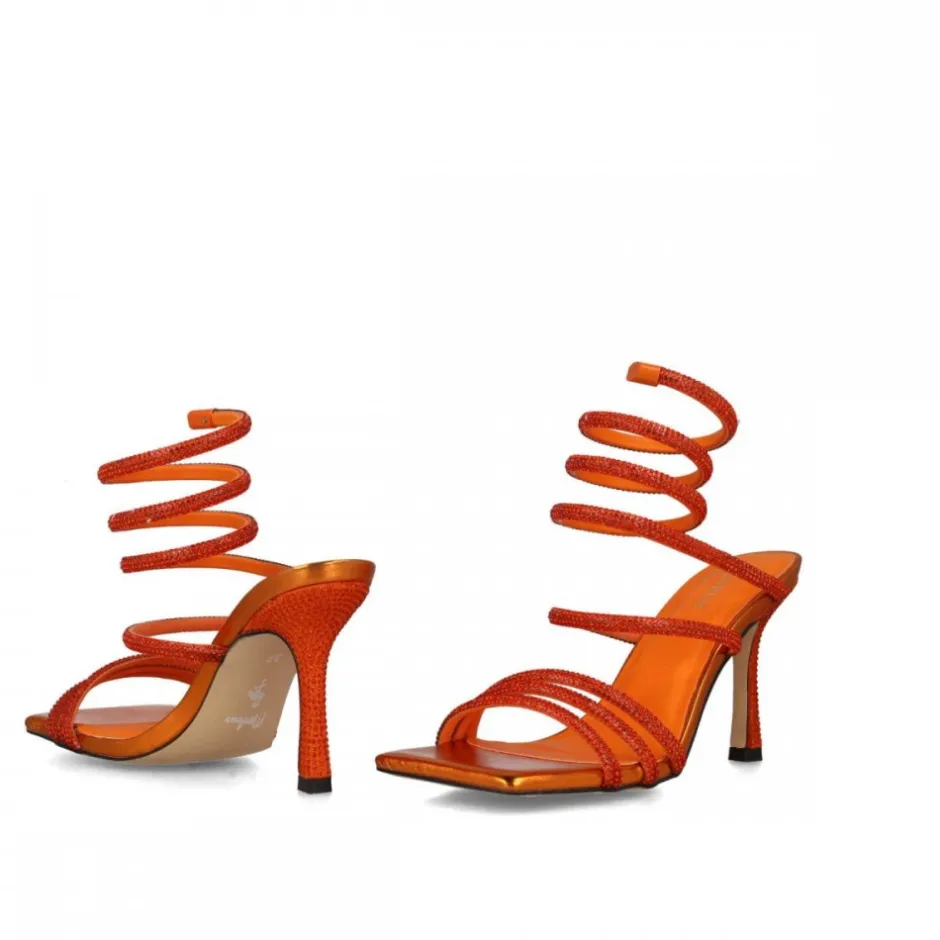 sandalia__leo_minor_naran_5.webp Calzaro Zapatos De Tac贸n | Zapatos De Tac贸n | Sandalia 23783 Leo Minor Naranja