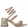 Calzaro Zapatos De Tac贸n | Zapatos De Tac贸n | Sandalia 23790 Lepus Oro