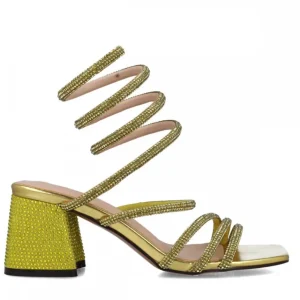 Calzaro Zapatos De Tac贸n | Zapatos De Tac贸n | Sandalia 23786 Minor Amarillo