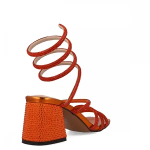 Calzaro Zapatos De Tac贸n | Zapatos De Tac贸n | Sandalia 23786 Minor Naranja