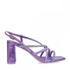 Calzaro Zapatos De Tac贸n | Sandalia 24886 Patalena Lila Violeta.
