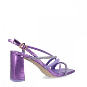 Calzaro Zapatos De Tac贸n | Sandalia 24886 Patalena Lila Violeta.