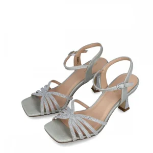 Calzaro Zapatos De Tac贸n | Sandalia 23869 Sagitarius Plata