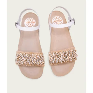 Calzaro Sandalias Bios | Sandalia Bio Piel Yute Blanca Dina 2882