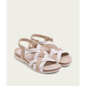 Calzaro Sandalias Bios | Sandalia Bio Serraje Textil Blanco Dora 2862