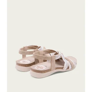 Calzaro Sandalias Bios | Sandalia Bio Serraje Textil Blanco Dora 2862