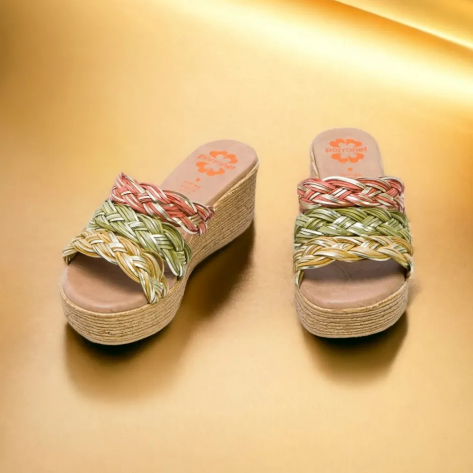 sandalia_cua__con_pala_te_2.webp Calzaro Sandalias | Sandalia Cuña 2962 Con Pala Textil Colores Ivana.