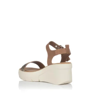 Calzaro Sandalias | Sandalia cuña media 17715 camel