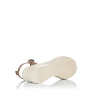 Calzaro Sandalias | Sandalia cuña media 17715 camel
