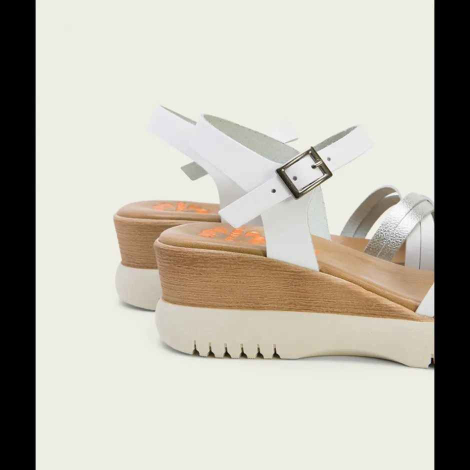 sandalia_cua_piel__blanco_3.webp Calzaro Sandalias | Sandalia Cuña Piel 3025 Blanco Plata Ela.