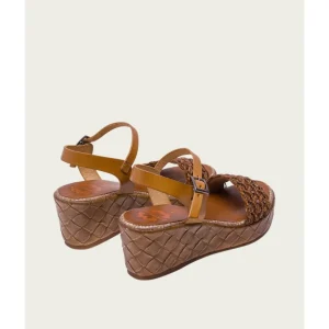 Calzaro Sandalias | Sandalia Cuña Piel Avellana 2834 Salma.