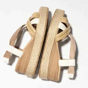 Calzaro Sandalias | Sandalia Cuña Rafia con Trenza 1493 Espiga con Elástico C 2.