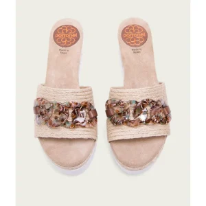 Calzaro Sandalias | Sandalia Cuña Rafia Marrón Lua 2873.