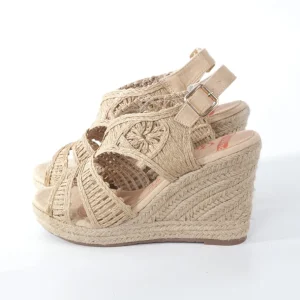 Calzaro Alpargatas | Sandalia cuña yute 322 beige