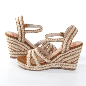 Calzaro Sandalias | Sandalia cuña yute 326 camel