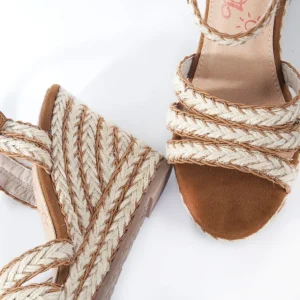 Calzaro Sandalias | Sandalia cuña yute 326 camel