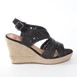 Calzaro Alpargatas | Sandalia cuña yute 322 negro