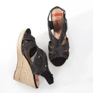 Calzaro Alpargatas | Sandalia cuña yute 322 negro