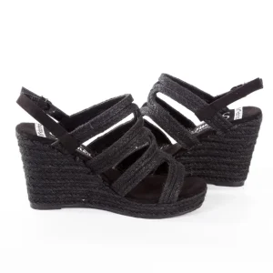Calzaro Alpargatas | Sandalia cuña yute 321 negro