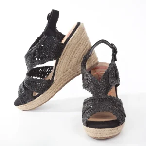 Calzaro Alpargatas | Sandalia cuña yute 322 negro