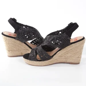 Calzaro Alpargatas | Sandalia cuña yute 322 negro