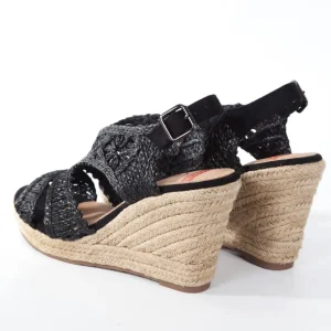 Calzaro Alpargatas | Sandalia cuña yute 322 negro