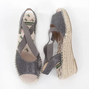 Calzaro Alpargatas | Sandalia Cuña Yute 350 Plomo
