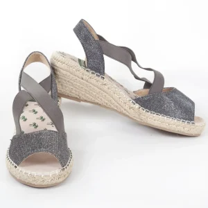 Calzaro Alpargatas | Sandalia Cuña Yute 350 Plomo