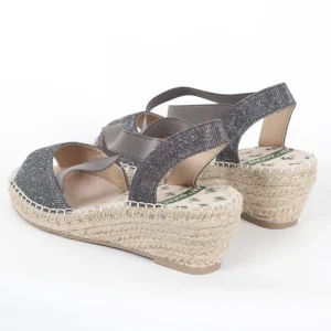 Calzaro Alpargatas | Sandalia Cuña Yute 350 Plomo