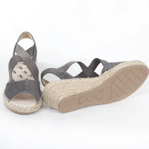 Calzaro Alpargatas | Sandalia Cuña Yute 350 Plomo