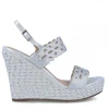 Calzaro Alpargatas | Sandalia Cuña Yute Barlia 21619 Plata