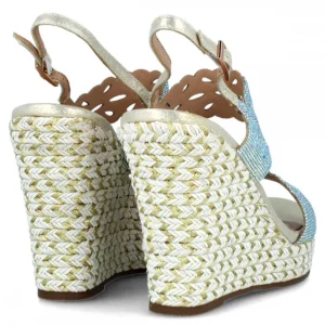 Calzaro Alpargatas | Sandalia Cuña Yute Barlia 21619 Oro
