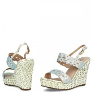 Calzaro Alpargatas | Sandalia Cuña Yute Barlia 21619 Oro