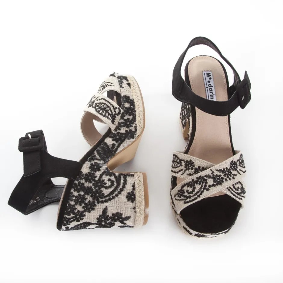 sandalia_cua_yute_brgida__5.webp Calzaro Sandalias | Alpargatas | Sandalia Cuña Yute Brígida Negra Taupe