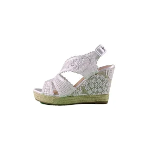 Calzaro Sandalias | Alpargatas | Sandalia Cuña Yute Sandra Blanco