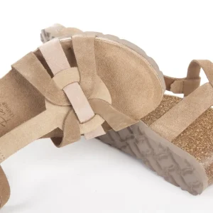 Calzaro Sandalias Bios | Sandalia de Cuña Cadiz 138 Visón Taupe.