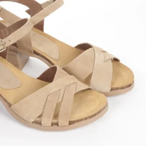 Calzaro Sandalias Bios | Sandalias | Sandalia de Tacón Soller 001 Arena Beige.