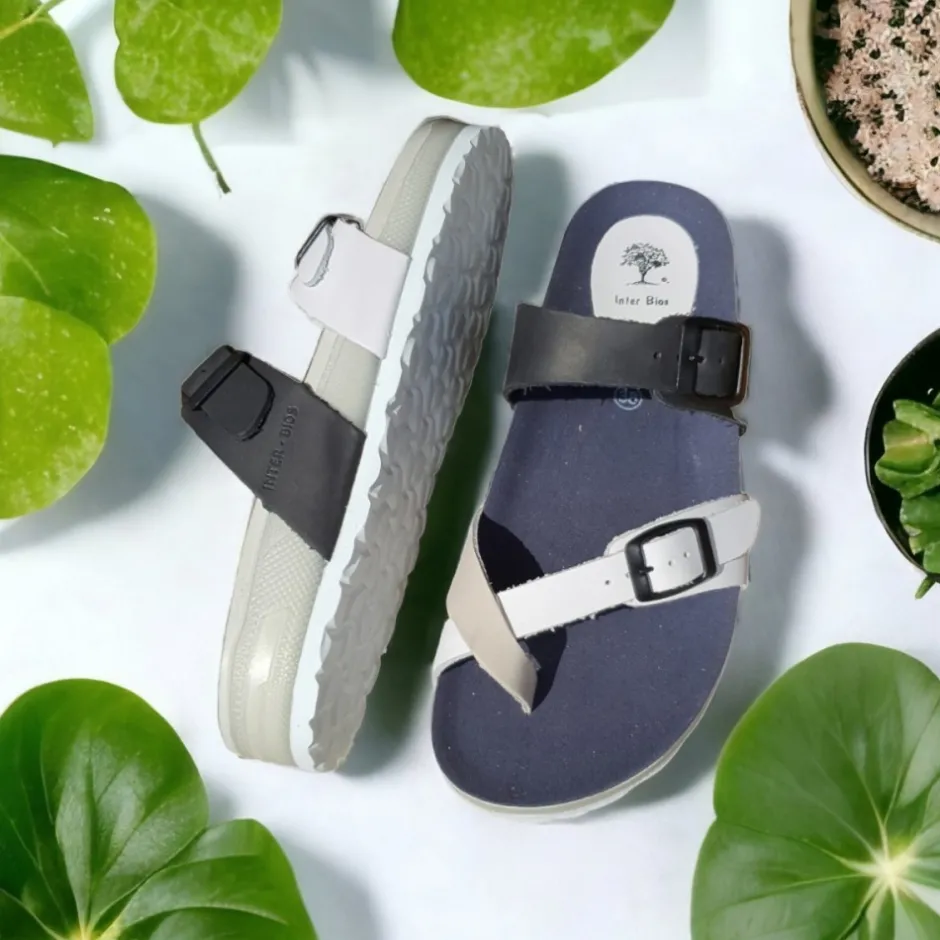 sandalia_dedo_y_hebillas__0.webp Calzaro Sandalias Bios | Sandalia Dedo y Hebillas 4106 en Azul, Blanco y Gris.