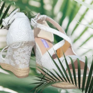 Calzaro Alpargatas | Alpargatas | Sandalia Esparto Cuña Yute Ona Blanco