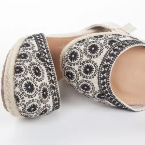 Calzaro Alpargatas | Sandalia Esparto Cuña Yute 621 Negro