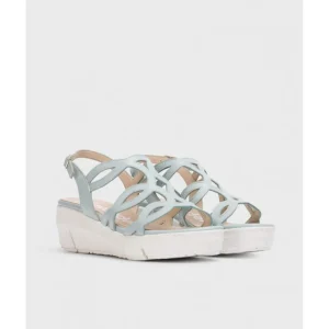 Calzaro Sandalias | Sandalia Fly 8261 Aloe Platino Celeste