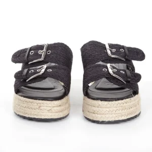 Calzaro Sandalias | Alpargatas | Sandalia Hebillas Yute 22036 Negro