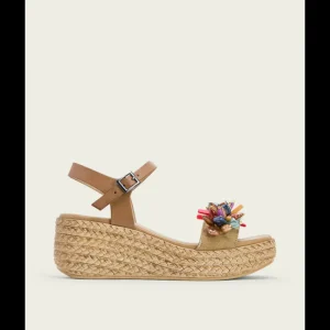 Calzaro Sandalias | Sandalia Piel Cuña Piel 3039 Taupe Gemma.