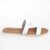 Calzaro Sandalias | Sandalia plana 5024 blanco