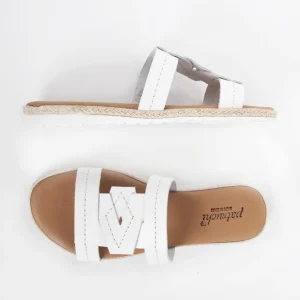Calzaro Sandalias | Sandalia plana 5024 blanco