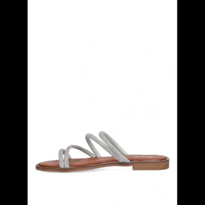 Calzaro Sandalias | Sandalia Plana 10047 Etika Tamarindo Plata .